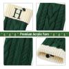 imageMr Pen Christmas Stockings with Initials 18quot Letter H Green and Cream Cable Knit Stockings for Christmas Cable Knit Christmas Stocking for Christmas Large Knit Stockings ChristmasGreen and Cream With H
