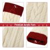 imageMr Pen Christmas Stockings with Initials 18quot Letter H Green and Cream Cable Knit Stockings for Christmas Cable Knit Christmas Stocking for Christmas Large Knit Stockings ChristmasCream and Red With a