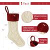 imageMr Pen Christmas Stockings with Initials 18quot Letter H Green and Cream Cable Knit Stockings for Christmas Cable Knit Christmas Stocking for Christmas Large Knit Stockings ChristmasCream and Red With J