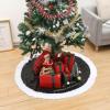 imageMr Pen Christmas Tree Skirt  48 Inch Red Knitted Christmas Skirt for Xmas TreesBlack