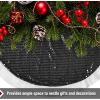 imageMr Pen Christmas Tree Skirt  48 Inch Red Knitted Christmas Skirt for Xmas TreesBlack