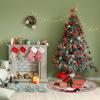 imageMr Pen Christmas Tree Skirt  48 Inch Red Knitted Christmas Skirt for Xmas TreesBurlap