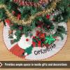 imageMr Pen Christmas Tree Skirt  48 Inch Red Knitted Christmas Skirt for Xmas TreesBurlap