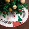 imageMr Pen Christmas Tree Skirt  48 Inch Red Knitted Christmas Skirt for Xmas TreesBurlap
