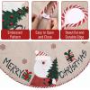 imageMr Pen Christmas Tree Skirt  48 Inch Red Knitted Christmas Skirt for Xmas TreesBurlap