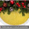 imageMr Pen Christmas Tree Skirt  48 Inch Red Knitted Christmas Skirt for Xmas TreesGold