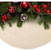 imageMr Pen Christmas Tree Skirt  48 Inch Red Knitted Christmas Skirt for Xmas TreesKnitted 1