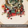 imageMr Pen Christmas Tree Skirt  48 Inch Red Knitted Christmas Skirt for Xmas TreesKnitted 1