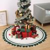 imageMr Pen Christmas Tree Skirt  48 Inch Red Knitted Christmas Skirt for Xmas TreesKnitted 2