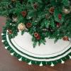 imageMr Pen Christmas Tree Skirt  48 Inch Red Knitted Christmas Skirt for Xmas TreesKnitted 2
