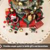 imageMr Pen Christmas Tree Skirt  48 Inch Red Knitted Christmas Skirt for Xmas TreesKnitted 3