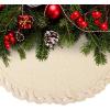 imageMr Pen Christmas Tree Skirt  48 Inch Red Knitted Christmas Skirt for Xmas TreesKnitted 3