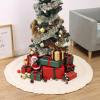 imageMr Pen Christmas Tree Skirt  48 Inch Red Knitted Christmas Skirt for Xmas TreesKnitted 4