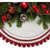 imageMr Pen Christmas Tree Skirt  48 Inch Red Knitted Christmas Skirt for Xmas TreesKnitted 5
