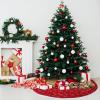 imageMr Pen Christmas Tree Skirt  48 Inch Red Knitted Christmas Skirt for Xmas TreesRed Gold