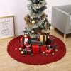 imageMr Pen Christmas Tree Skirt  48 Inch Red Knitted Christmas Skirt for Xmas TreesRed Knitted 2