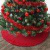 imageMr Pen Christmas Tree Skirt  48 Inch Red Knitted Christmas Skirt for Xmas TreesRed Knitted 2