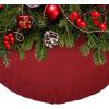 imageMr Pen Christmas Tree Skirt  48 Inch Red Knitted Christmas Skirt for Xmas TreesRed Knitted 2