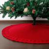 imageMr Pen Christmas Tree Skirt  48 Inch Red Knitted Christmas Skirt for Xmas TreesRed Knitted 2