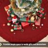 imageMr Pen Christmas Tree Skirt  48 Inch Red Knitted Christmas Skirt for Xmas TreesRed Knitted 2