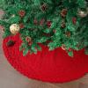imageMr Pen Christmas Tree Skirt  48 Inch Red Knitted Christmas Skirt for Xmas TreesRed Knitted 3