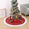 imageMr Pen Christmas Tree Skirt  48 Inch Red Knitted Christmas Skirt for Xmas TreesRed Sequin
