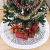imageMr Pen Christmas Tree Skirt  48 Inch Red Knitted Christmas Skirt for Xmas TreesSilver