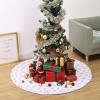 imageMr Pen Christmas Tree Skirt  48 Inch Red Knitted Christmas Skirt for Xmas TreesWhite Gold