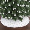 imageMr Pen Christmas Tree Skirt  48 Inch Red Knitted Christmas Skirt for Xmas TreesWhite Gold