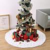 imageMr Pen Christmas Tree Skirt  48 Inch Red Knitted Christmas Skirt for Xmas TreesWhite Silver