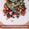 imageMr Pen Christmas Tree Skirt  48 Inch Red Knitted Christmas Skirt for Xmas TreesWhite Silver