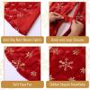 imageMr Pen Christmas Tree Skirt 36 inches Red Faux Fur Christmas Tree Skirts with Gold Snowflakes Red Tree Skirt Christmas Skirt Tree Red Christmas Tree Skirt Red Xmas Tree Skirt
