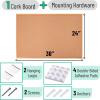 imageMr Pen Cork Board 24x48 Wood Frame Cork Bulletin Board Push Pin Board Cork Boards for Walls Corkboards for Wall Cork Board for OfficeWood Framed