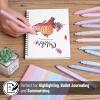 imageMr Pen Dual Tip Aesthetic Highlighters 12 Pack Chisel ampamp Fine Tips Joyful Earth Cute Highlighters Assorted Colors
