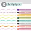 imageMr Pen Gel Highlighter 8 Pack Pastel Colors Bible Highlighters No Bleed No Bleed Highlighters Bible Highlighter Bible Markers Gel Highlighters for Bibles