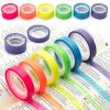 imageMr Pen Highlighter  12 Rolls 031 x 165 ft Bible Strips Colorful Transparent Removable For Books Highlighting Bible Tape