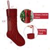 imageMr Pen Personalized Christmas Stockings with Wooden Name Tags Set of 4 18quot Red ampamp Cream Cable Knit Stockings for Christmas Cable Knit Christmas Stocking for Christmas
