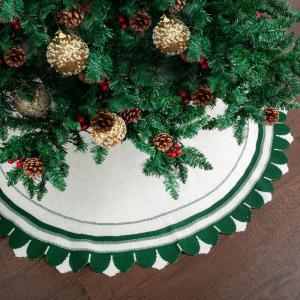imageMr Pen Christmas Tree Skirt  48 Inch Red Knitted Christmas Skirt for Xmas TreesKnitted 2