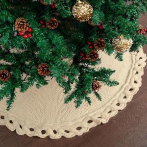 imageMr Pen Christmas Tree Skirt  48 Inch Red Knitted Christmas Skirt for Xmas TreesKnitted 3