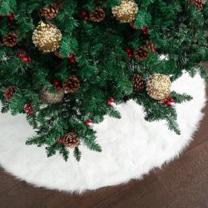 imageMr Pen Christmas Tree Skirt  48 Inch Red Knitted Christmas Skirt for Xmas TreesWhite