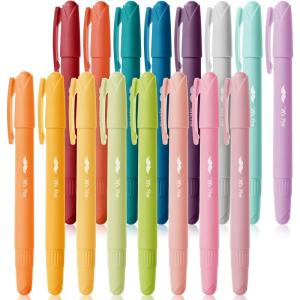 imageMr Pen Gel Highlighter 16 Pack Assorted Colors No Bleed Gel Highlighters for Bibles and Markers