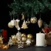 imageMr Pen Assorted Ball Ornaments Set 77 pcs Red Shatterproof Christmas Ornaments for TreeGold
