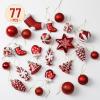imageMr Pen Assorted Ball Ornaments Set 77 pcs Red Shatterproof Christmas Ornaments for TreeRed