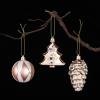 imageMr Pen Assorted Ball Ornaments Set 77 pcs Red Shatterproof Christmas Ornaments for TreeRose Gold