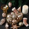 imageMr Pen Assorted Ball Ornaments Set 77 pcs Red Shatterproof Christmas Ornaments for TreeRose Gold