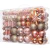 imageMr Pen Assorted Ball Ornaments Set 77 pcs Red Shatterproof Christmas Ornaments for TreeRose Gold