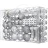 imageMr Pen Assorted Ball Ornaments Set 77 pcs Red Shatterproof Christmas Ornaments for TreeSilver