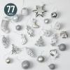 imageMr Pen Assorted Ball Ornaments Set 77 pcs Red Shatterproof Christmas Ornaments for TreeSilver