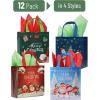 imageMr Pen Christmas Gift Bags with Handles 12 Packs 85 x 9 4 Styles Christmas Paper Bags Christmas Bags for Gifts Holiday Gift Bags Christmas Gift Bag Christmas Bag Xmas Gift Bags