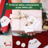 imageMr Pen Christmas Gift Tags 100 pcs with Hemp Rope 2 Designs Watercolor Plants Paper Tags Holiday Gift Tags with String Christmas Tags for Gifts Gift Bag Tags for Gift Bags